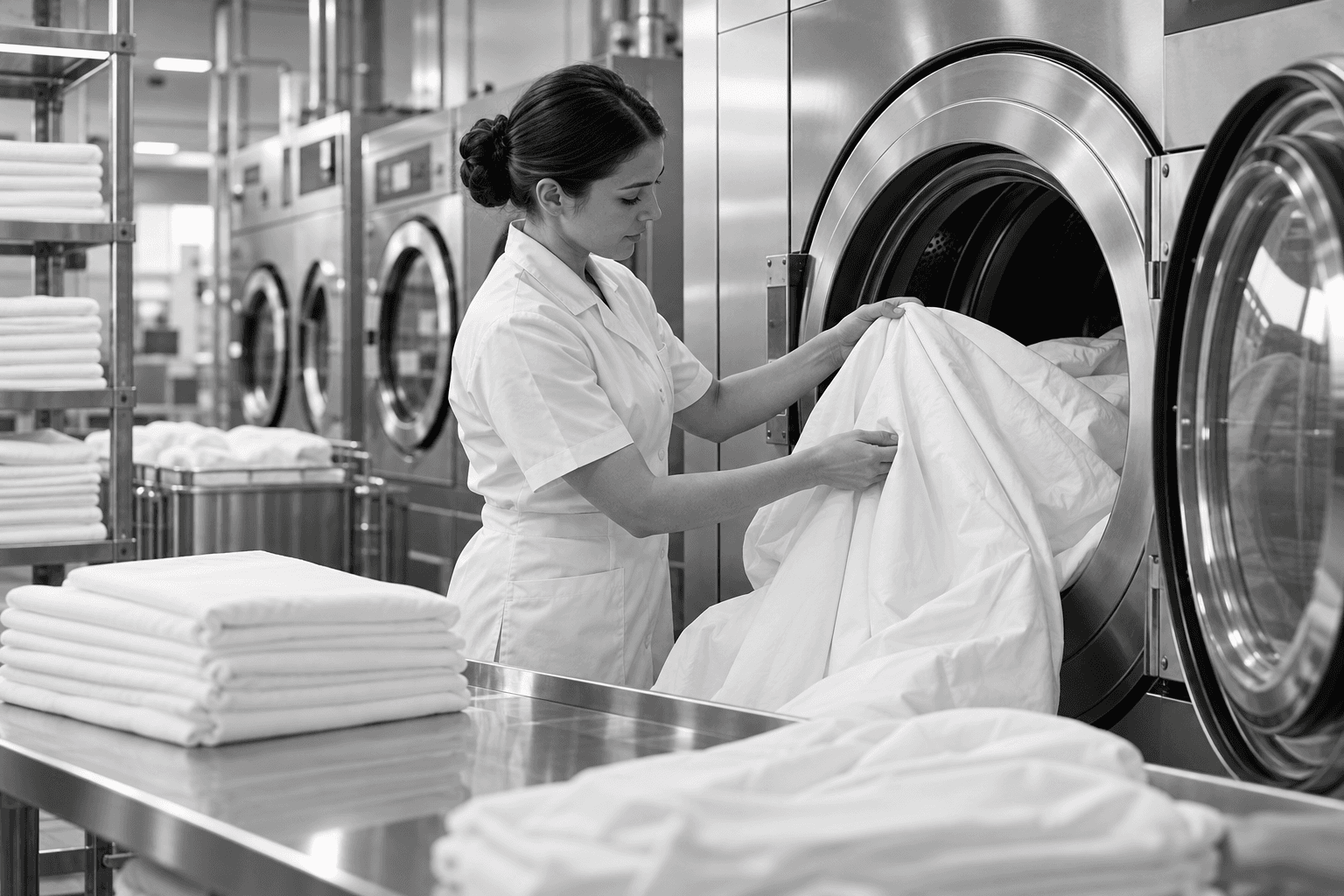 A pressed suit after professional care